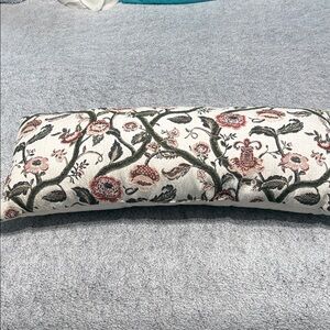 Floral Embroidered Pillow